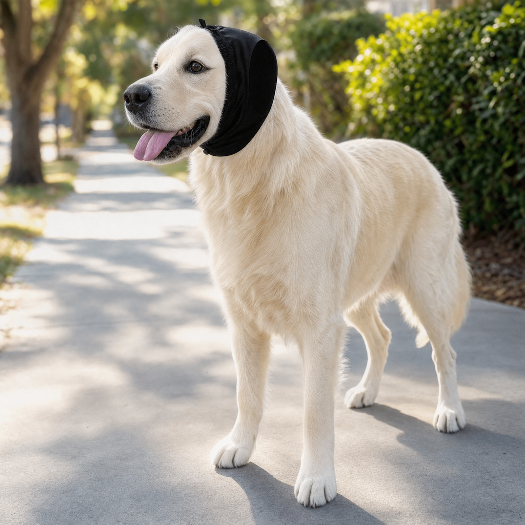 Hushpaws Dog Ear Muffs for Noise Reduction with Adjustable Fit, view 3