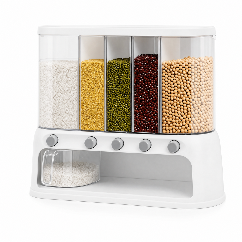Millhouse Multi-Compartment Kitchen Grain Dispenser, view 5
