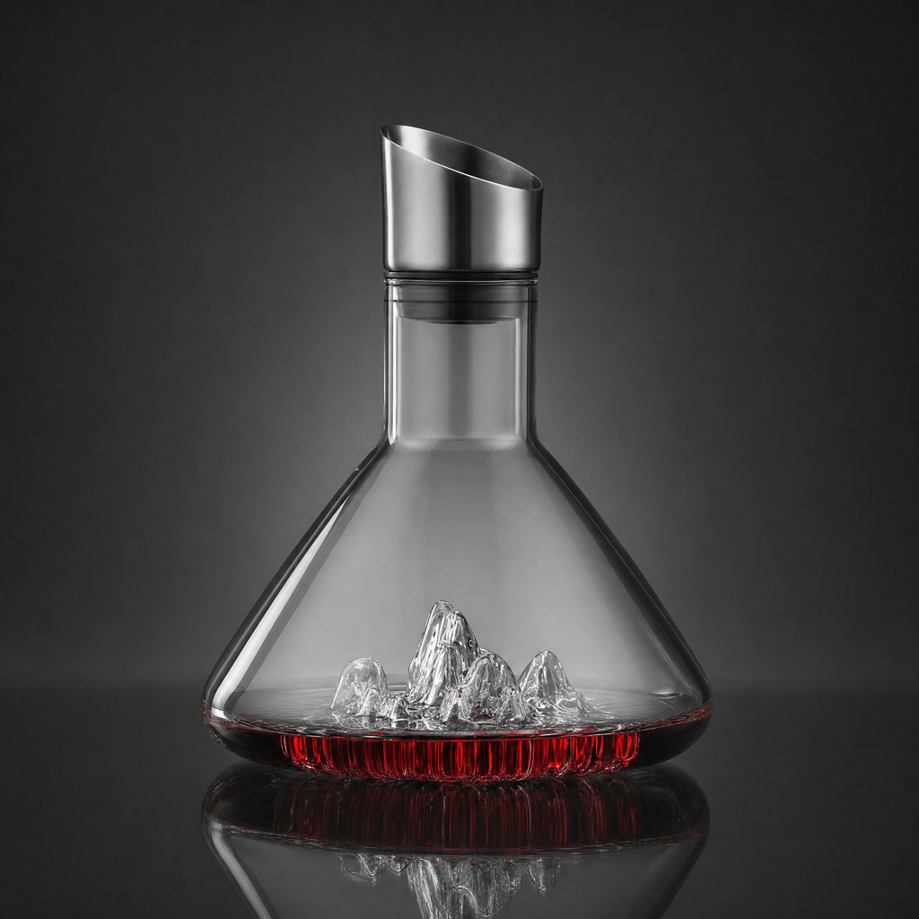 Alpine Crystal Wine Decanter, view 4