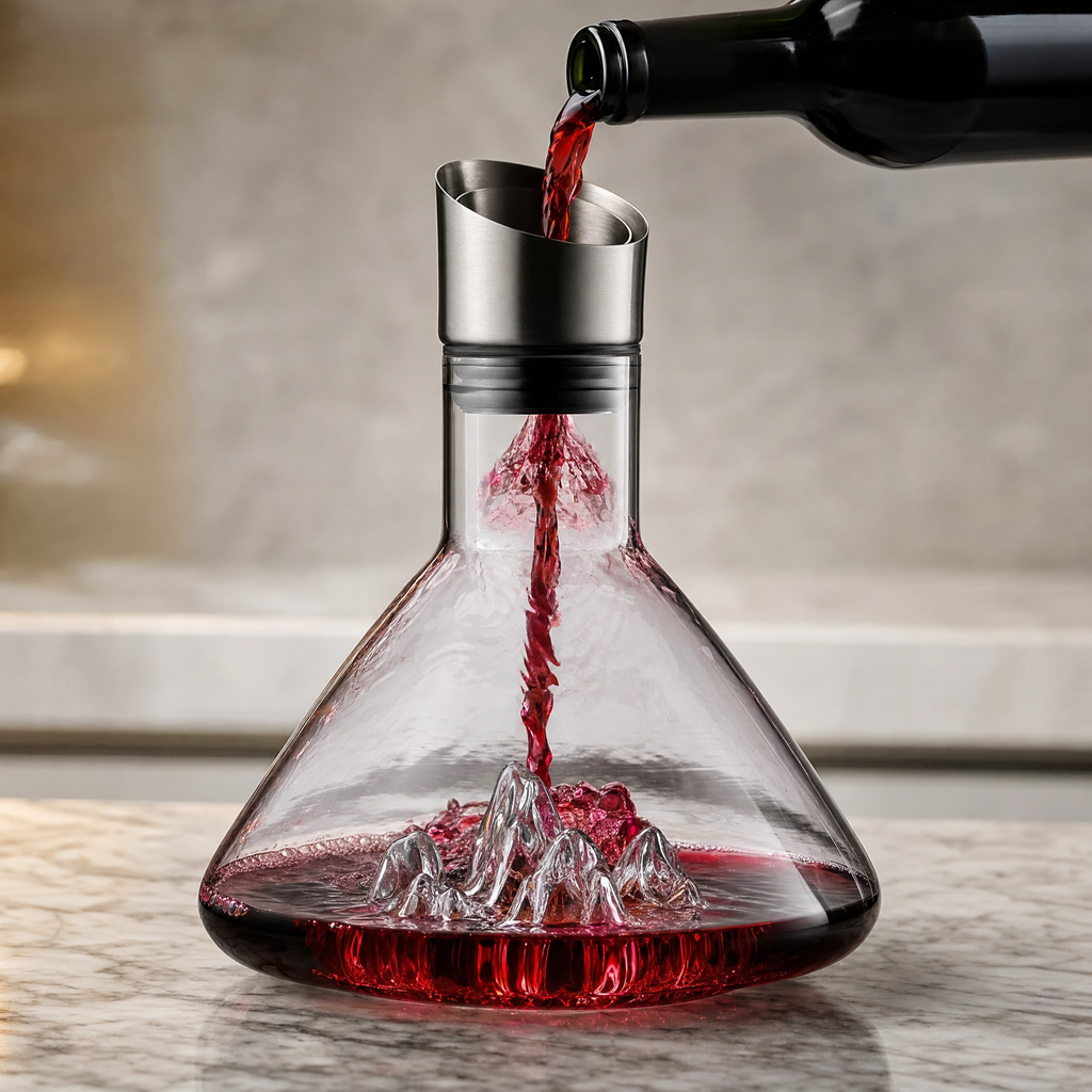 Alpine Crystal Wine Decanter, view 3