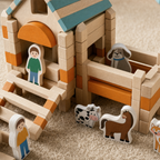 Woodventure Montessori Wooden Building Playset, view 2