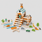 Woodventure Montessori Wooden Building Playset, view 5