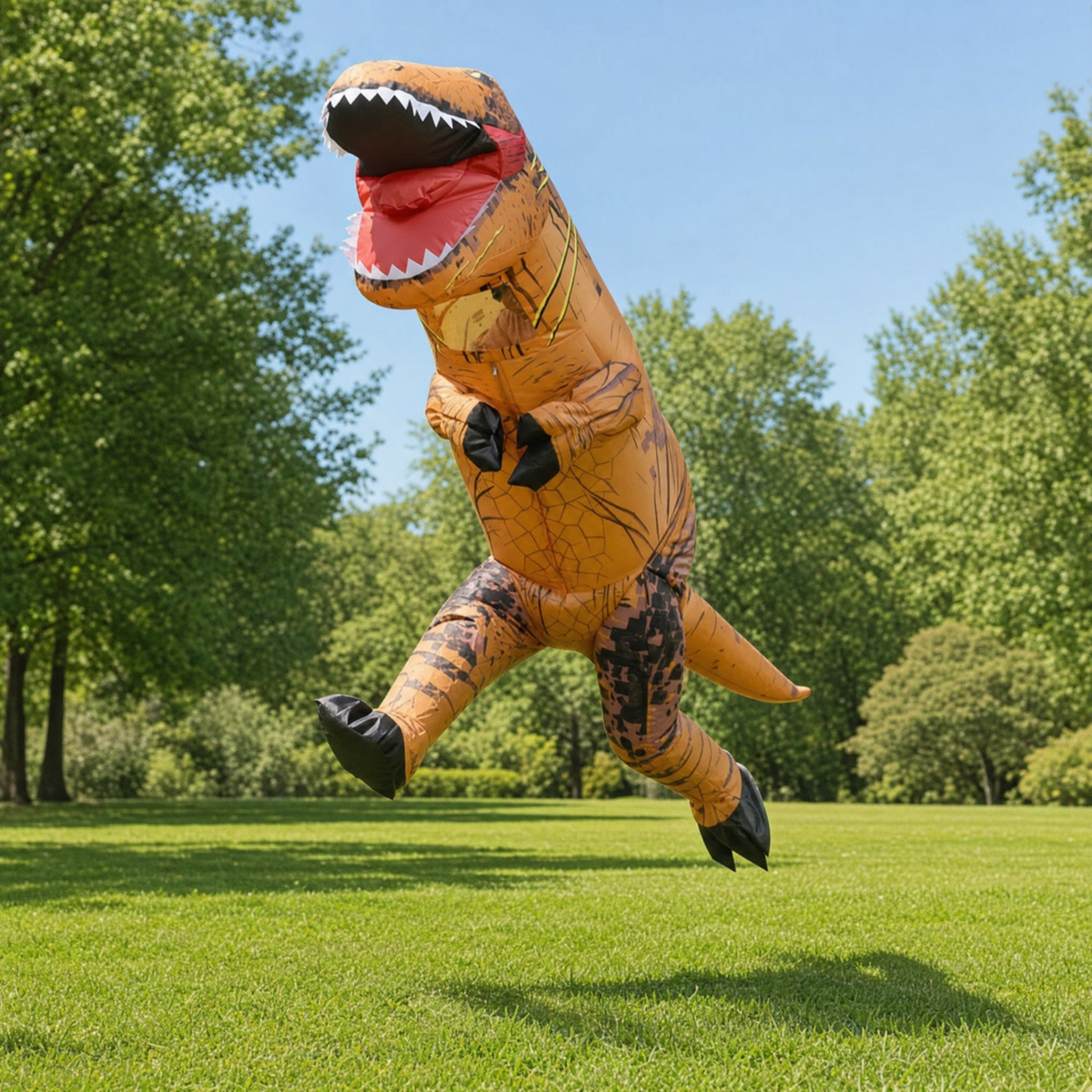 Trexplay Inflatable Dinosaur Costume for Kids, view 4
