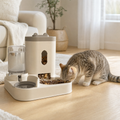 Feastwell 2-in-1 Gravity Pet Feeder & Water Dispenser