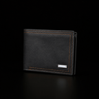 Corvin Premium Faux Leather Wallet with Multiple Card Slots in Black