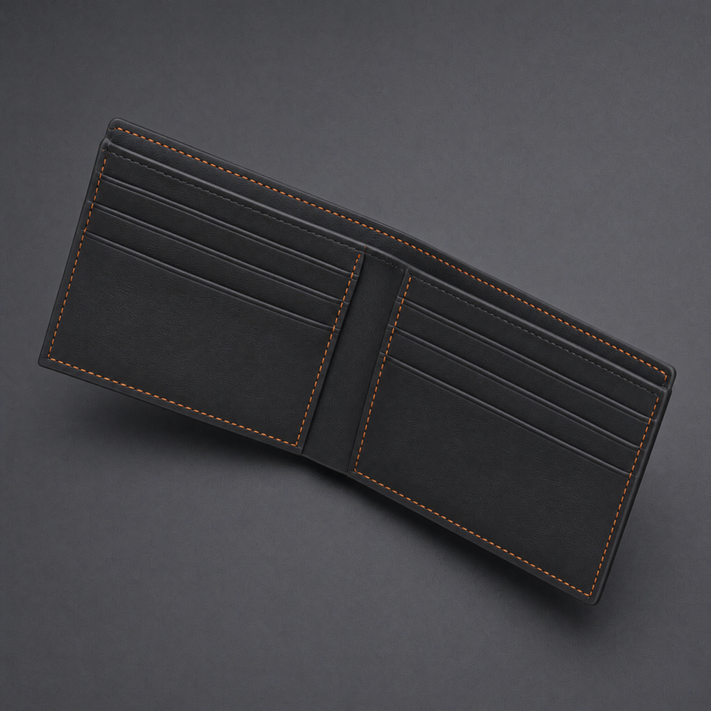 Corvin Premium Faux Leather Wallet with Multiple Card Slots, view 3