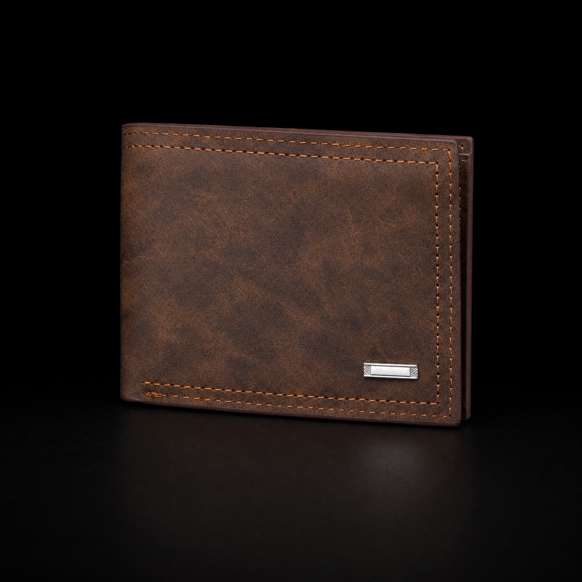 Corvin Premium Faux Leather Wallet with Multiple Card Slots in Brown