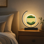 Duneglow LED Sand Art Table Lamp with 360° Rotation, view 3