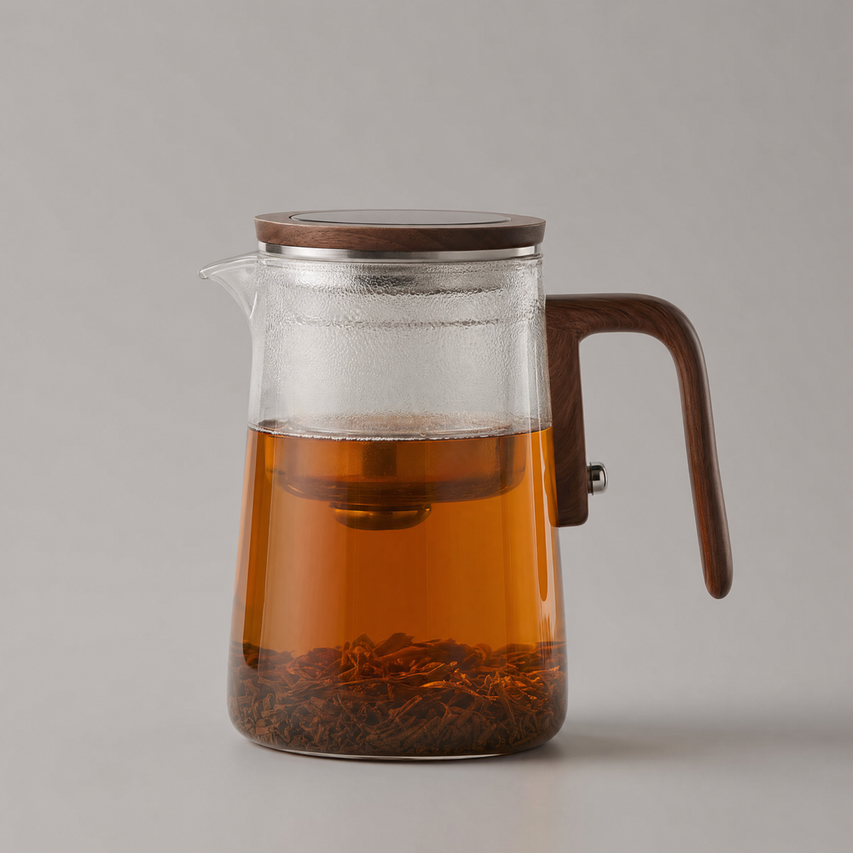 Steepwell Elegant Glass Teapot, view 4