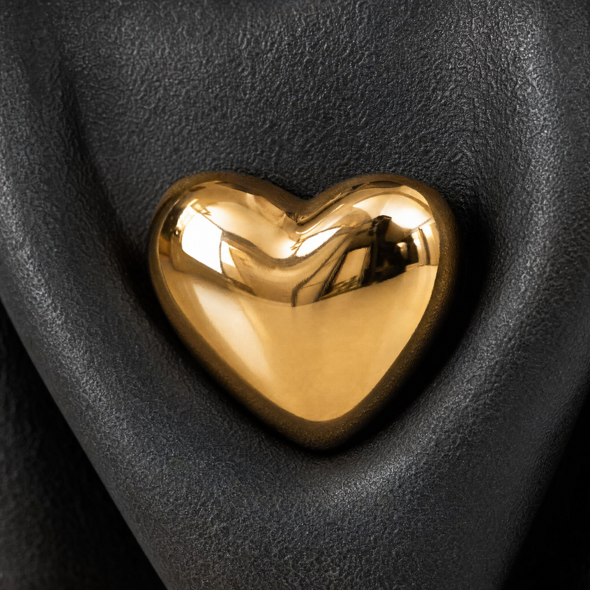 Twinsoul Elegant Ceramic Couple Figurine with Gold Heart Accent, view 3