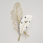 Featherglow Decorative Feather Wall Clock with LED Backlight, view 4