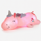 Glowpony Cosy Plush Unicorn Night Light in Pink