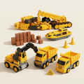 Magnetic building blocks vehicle set, 26 pieces