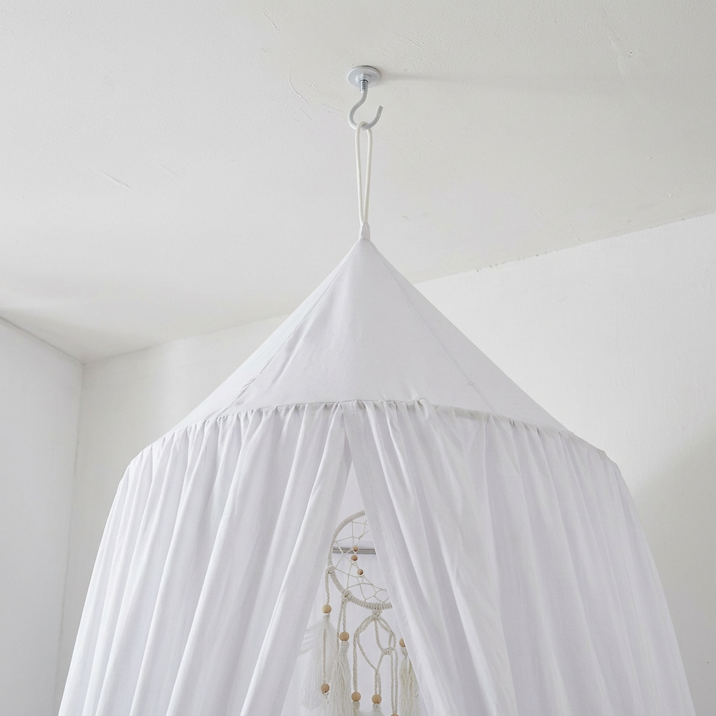 Top ring and ceiling hook of the hanging canopy