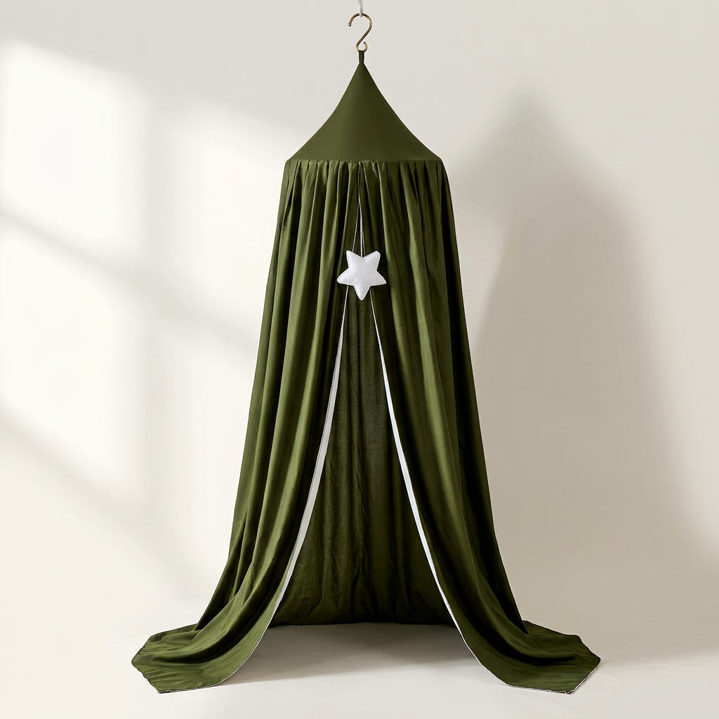 Dark green hanging canopy