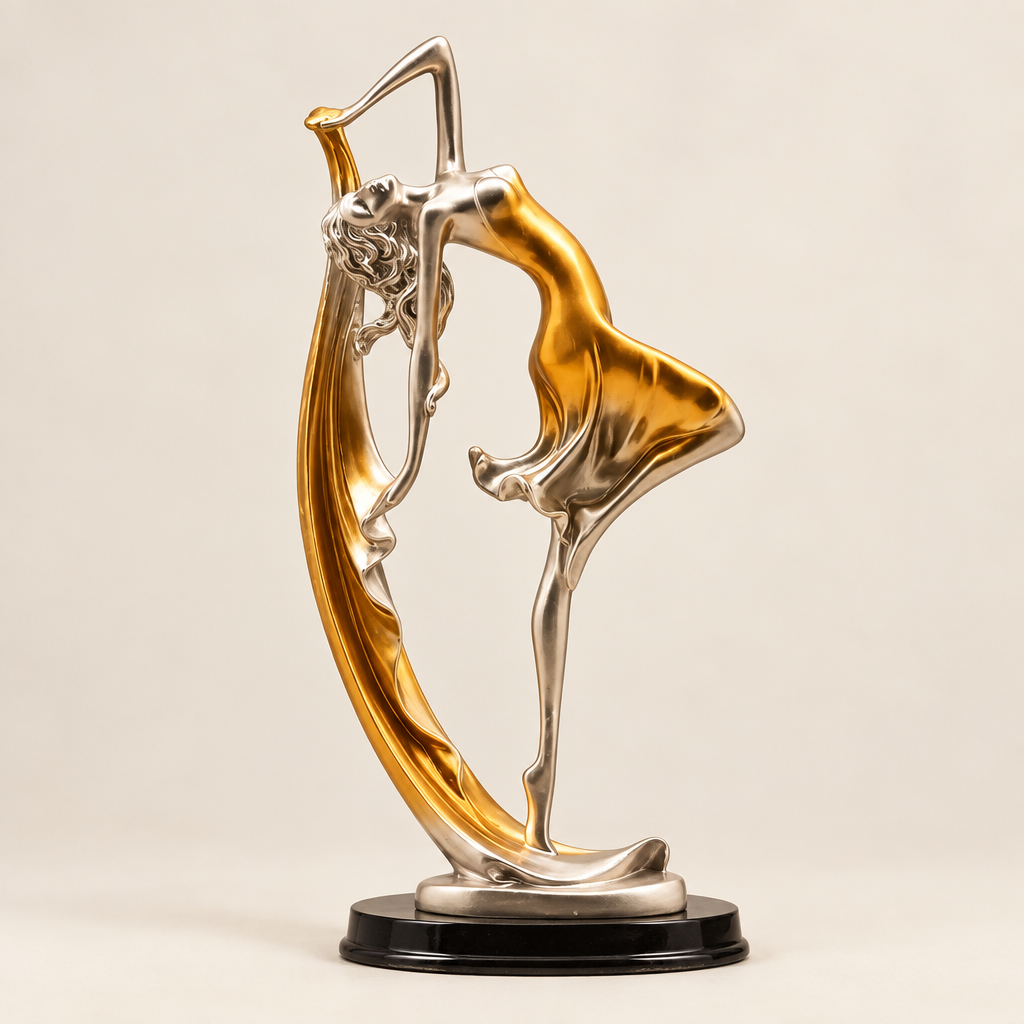 Ellery abstract resin sculpture, Big Beautiful Dancer design