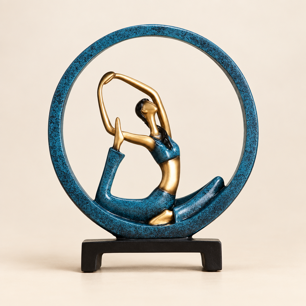 Ellery abstract resin sculpture, Yoga design