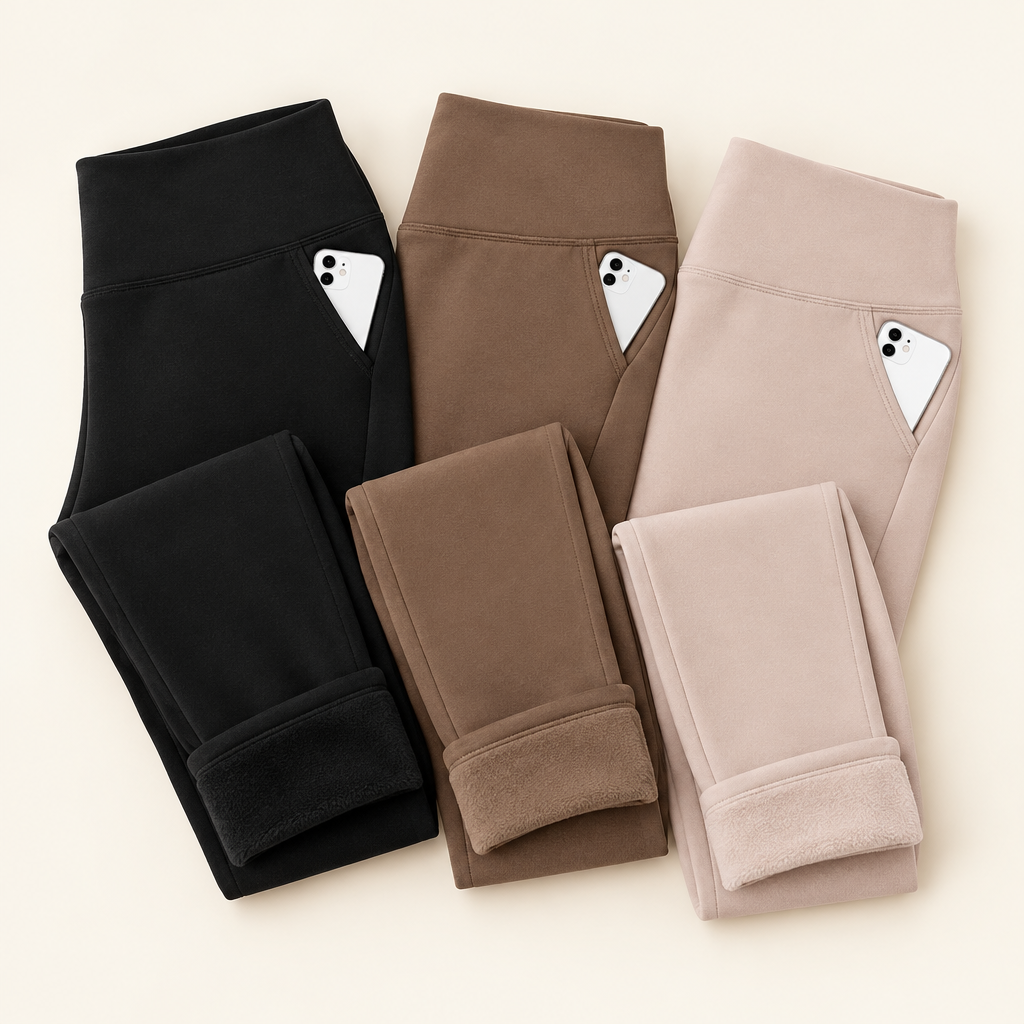 Thornby women's leggings 3-pack in Black / Mocha / Nude Beige