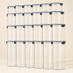 Larchfield 24-piece airtight food storage container set with black lids
