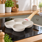 Egg pan on an induction hob