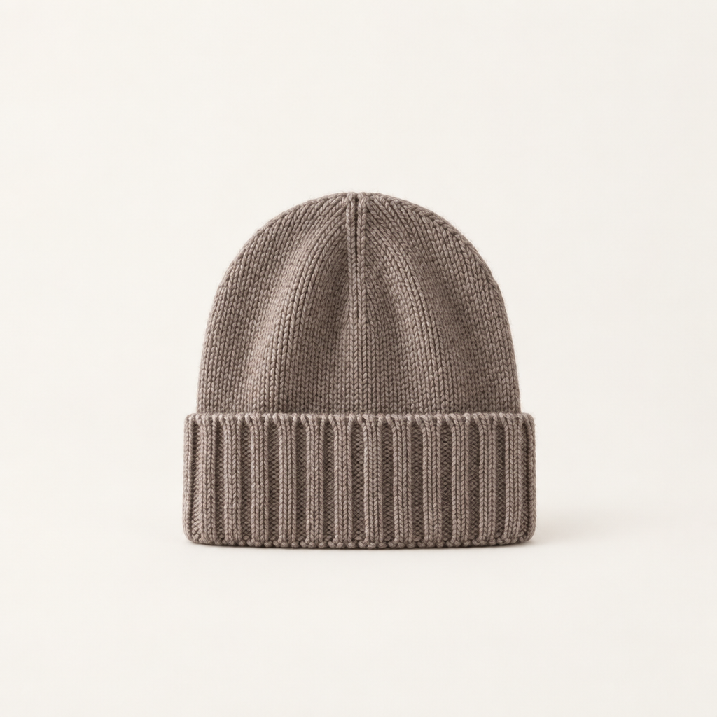 Kelso soft knit beanie in beige
