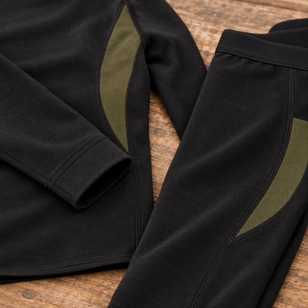 Close-up of the stretch fabric and cuff