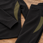 Close-up of the stretch fabric and cuff