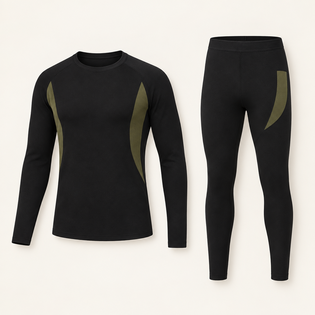 Cairnmore men's thermal base layer set in black