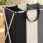 Close-up of the Oxford fabric, handles and aluminium frame