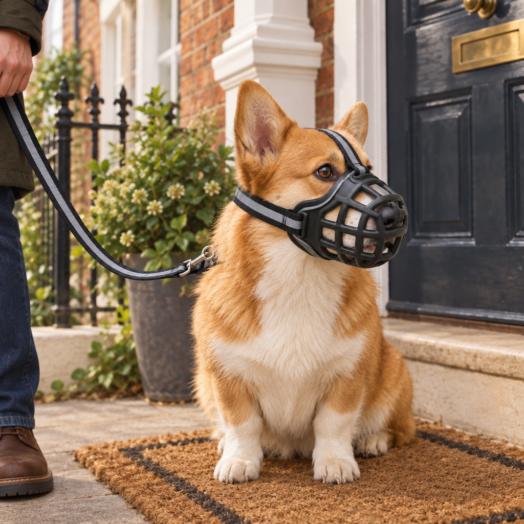 Rufford silicone basket muzzle side view