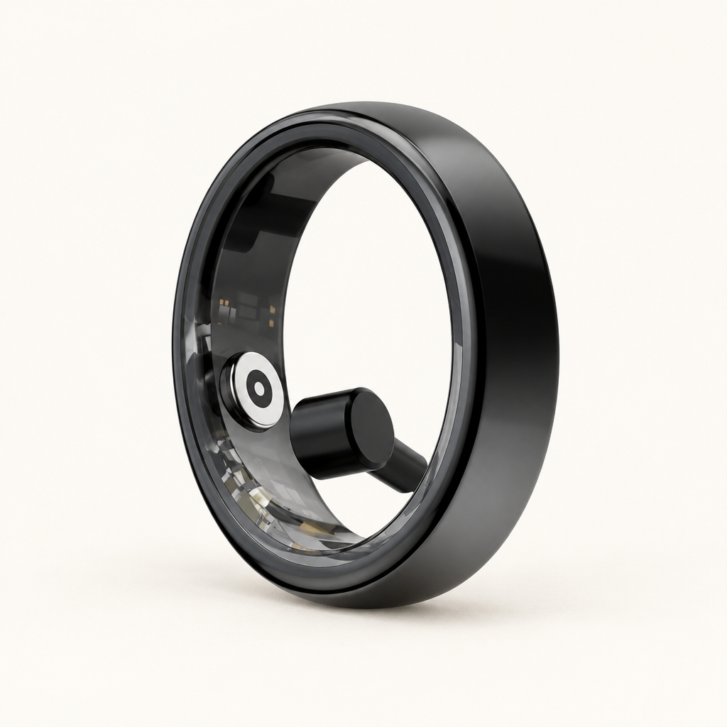 Tamworth smart ring in Black