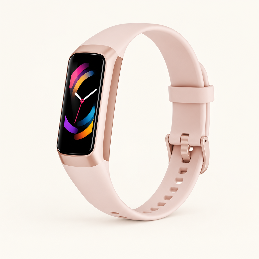 Whitby slim fitness tracker in Pink