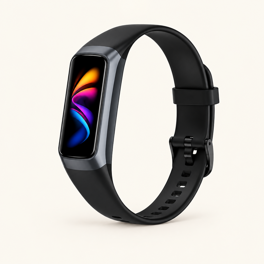 Whitby slim fitness tracker in Black