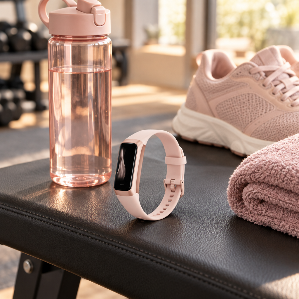 Whitby slim fitness tracker in Pink, alternative view