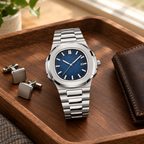 Kingsbury stainless steel watch, alternative view