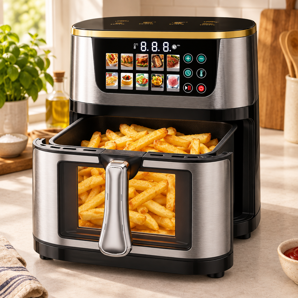 Ravensworth air fryer with the drawer open