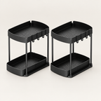 Tetbury pull-out under-sink organiser set of 2 in Black