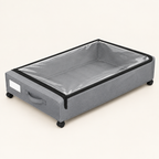 Harrington 48 L wheeled underbed storage box in Black