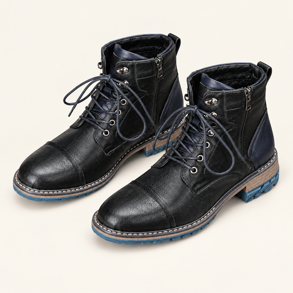 Thornbury men's lace-up boots in Black
