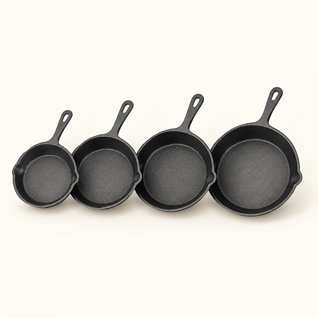 Ironbridge 4-piece cast iron skillet set