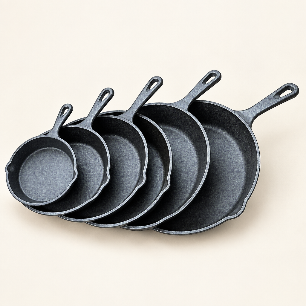 Ironbridge 5-piece cast iron skillet set