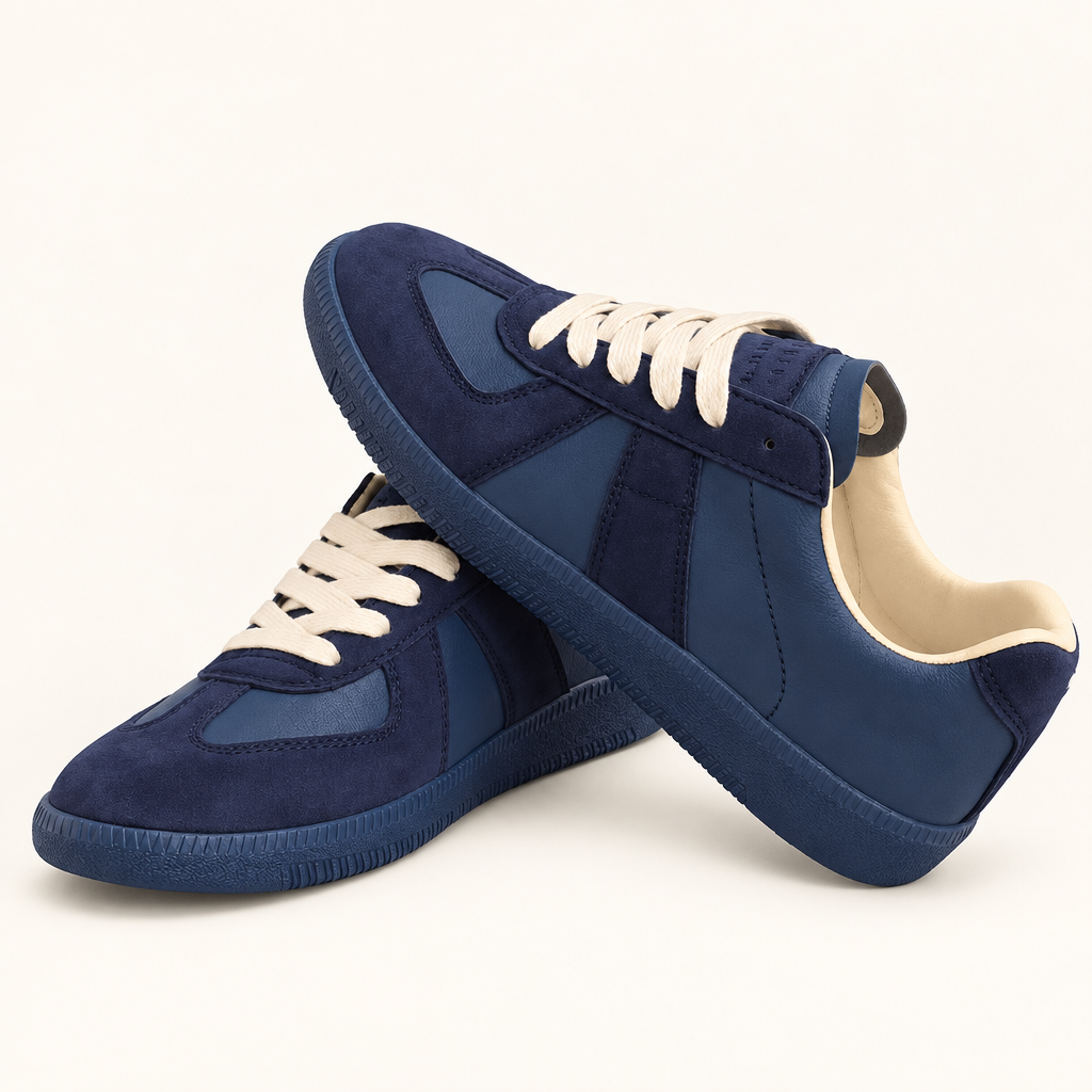 Ridley men's retro trainers in Navy