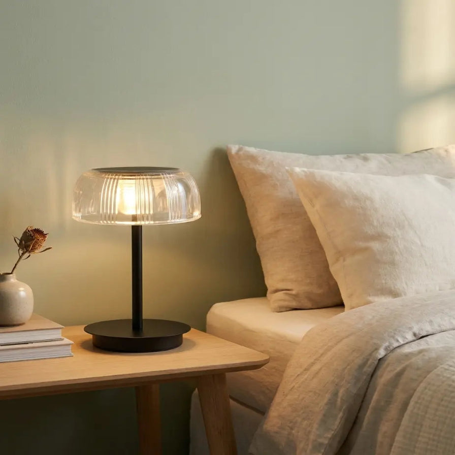 Aurora Fluted Cordless Table Lamp, view 4