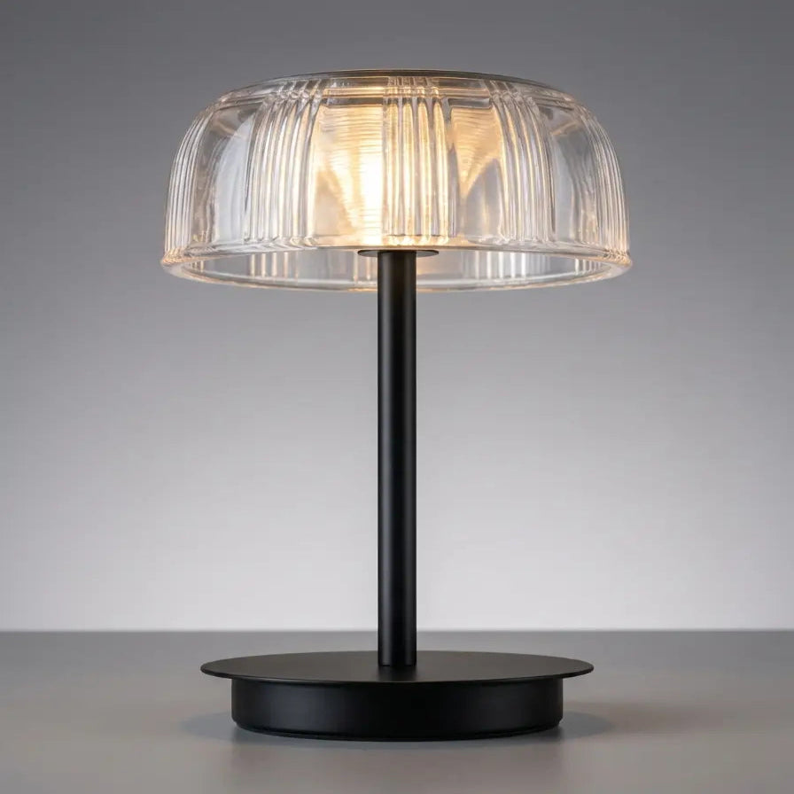 Aurora Fluted Cordless Table Lamp, view 3